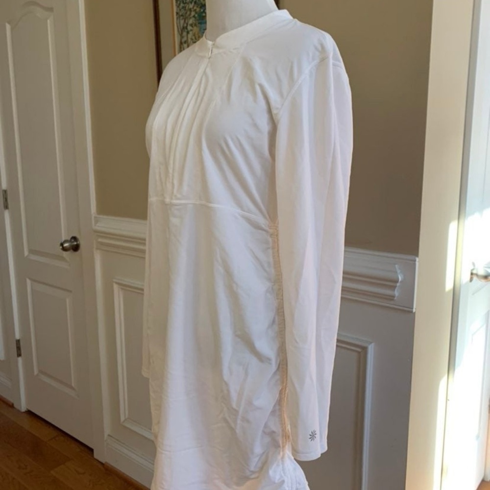 Athleta White Long Sleeve Top